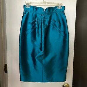 NEW - ZAC POSEN high waisted silk pencil skirt, US Size 4